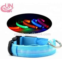 battery LED Flashing Light Safety Nylon Pet Dog Collar