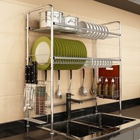 Stainless Steel Over-Sink Dish Drying Rack