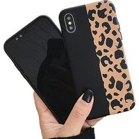 IMD Luxury Leopard grain pattern Soft TPU mobile phone case For iPhone XS MAX