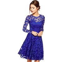 Long Sleeve Halter Frock