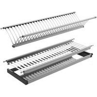 Cabinet hardware 2 tiers kitchen stainless steel dish rack Kitchen accessories