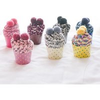 Winter Cupcake Sleep Tube Socks