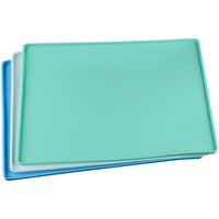 Non Slip Silicone Dog Bowl Mat Raised Edge 40x30cm