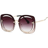 Wholesale Custom Logo UV400 Square Trendy Stylish 2019 Luxury Women Sunglasses