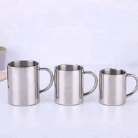 Custom Double Walled Stainless Steel Camping Mug, Wholesale Reused Metal Mug