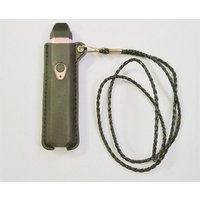 Hot selling carrying pu leather portable pouch bag vape pen battery necklace case for caliburn pod starter kit