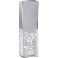 Custom Logo 16GB/32GB/64GB Crystal USB Flash Pen Drive 3.0 With 3d Led Light