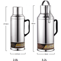 Nice one.Stainless Steel Large Thermos Flask Water Bottle With Cups