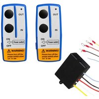 Factory direct 12V and 24V universal wireless remote control winch controller with a distance greater than 100 feet for winch