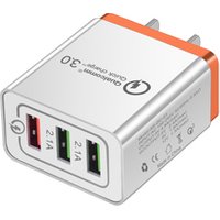 FREE SHIPPING 18W USB Quick Charge 3.0 5V 3A for IOS EU US Plug Mobile Phone Fast Charger Charging for Samsug s8 s9 Huawei