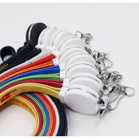 2019 hot selling high quality CE ROHS promotional gift multiple charger micro 3 in1 nylon lanyard usb cable for iPhone for Andr