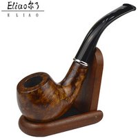 Erliao Classic Durable Resin Wood Tobacco Pipe