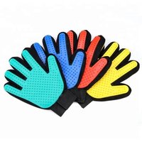 Wholesale pet grooming glove best seller USA 2018 amazon pet dog cat hair removal 259 tips cleaning grooming brush tool gloves
