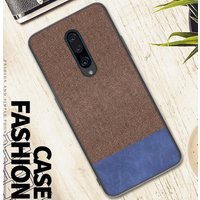 Phone Case 2019 New Linen Cloth Fabric Phone Cover for oneplus 7 pro Camera Protect Scratch Non Slip Case for oneplus7 pro
