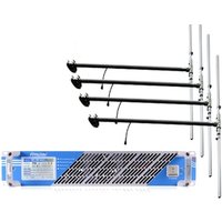 FMUSER FSN-150T 100W 150W Touch Screen FM Radio Transmitter Broadcast+4 Bay Dipole Antenna+30m 1/2" Cable For FM Radio Station