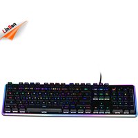MK670 Fashionable Blue Switches Mechanical Keyboard Wired RGB Gaming keyboard