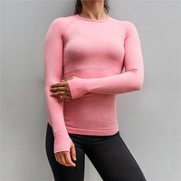 Long Sleeve Breathable T Shirt Yoga Running