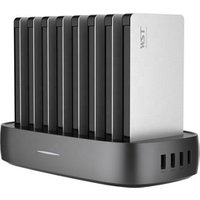 Fast charging four USB 8000mah powerbank charger station for restaurant