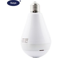 960P 1080p wifi fisheye ip camera surveillance bulb camera with movement sensor