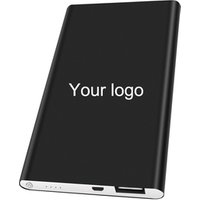power bank factory OEM custom logo and print slim powerbank