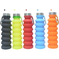Water bottles Multicolor Design Silicone Folding Portable Travel Outdoor Sports Retractable bottle Telescopic