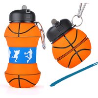 Sport Water Bottle Basketball Design