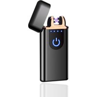 New kind fingerprint sensor usb lighter,electronic lighter, double arc lighter cigarette lighter wholesale JL310
