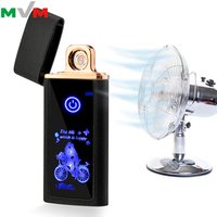 MLT231 2019 New Production Rechargeable USB Charging Electric Lighter LED Screen with Custom LED Logo