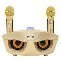 Mini wireless mic speaker mini karaoke/singing/conference portable mini speaker with double microphone