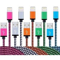 wholesale new products 2017 1M3FT metal braided nylon usb data charging cable for iphone SE 6 6s 7 7P X/XS MAS XR ipad IOS 12