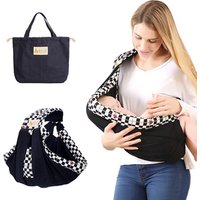 Baby Wrap Carrier Cotton Sling Carrier Sling Wrap Organic Cotton Wrap Sling for Infants, Nursing Cover for Newborns