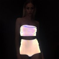 Wholesale Sexy Reflective Crop Tops For Women