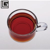 Small customized logo Sales promotion coffee glass cup with handle