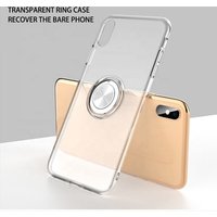 Car Magnet High Clear Finger Ring Phone Case For Iphone X Xr Max Xs Case Cover, Tpu+Pc Shockproof Case For IPhone X Max