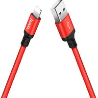 HOCO X14 Times speed charging cable LINT for iphone devices universal fast charge adapter wire 1m/2m with aluminum alloy shell