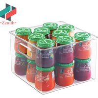 ZNF00070 Clear Freezer Pantry Cabinet Refrigerator Drawer Organizer for Kitchen