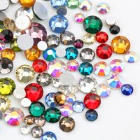 Plated AB Crystal Flat Back Rhinestones Clothing Decoration