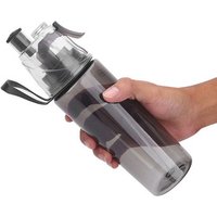 Zogift Plastic BPA Free Mist Spray Mutil-Color Drinking Sports Spray Water Bottle With Straw