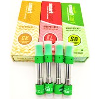 Free shipping GLT Smart Carts Cartridges With logo 510 Atomizer Vape pen 1.0ml Ceramic Coil With smart cart packaging
