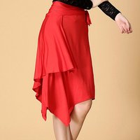 Short Latin Dance Skirt Practice Performance