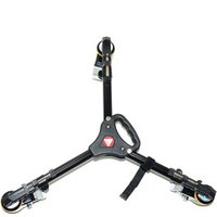 wholesale KINGJOY VX-600 Foldable Aluminum Tripod with 3 wheels dolly tripod Base Stand Universal Camera video Tripod