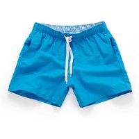 New Quick Drying Shorts Men Swimwear Men's Surf Swim Boxer Trunks Beach Leisure Sport Pocket Solid Swimsuit Briefs zwembroek man