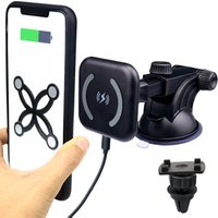 2019 magnetic car wireless charger Super Strong Magnet, Elegant & Luxury Design for Smart Phones with Any Qi wireless Charger