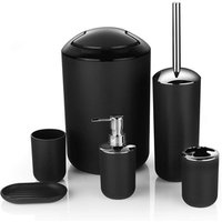 Modern 6 Piece Bathroom Accessories Set