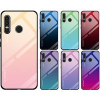 Tempered Glass Case For Samsung Galaxy S8 S9 S10 Plus S10e A50 A30 70 A7 J6 A8 2018 Note 8 9 M30 M20 Aurora Colorful Cover