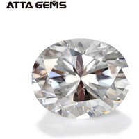 Wholesale 2 Carat VVS D Colorless White Oval Brilliant Moissanite Loose