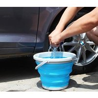 Folding Silicone Collapsible Bucket Outdoor Use