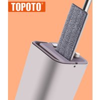 TOPOTO Household Magic Smart Easy 360 Degree Flat Mop With Plastic Single Bucket