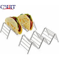 Stainless Steel Taco Holder Serving Tray Stand 4 Pack