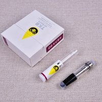 TKO Extracts Cartridges 0.8ml 1.0ml Black Drip Tip Ceramic Coil TKO Carts Thick Oil Cartridge Vape Tank With 20 Flavors Box